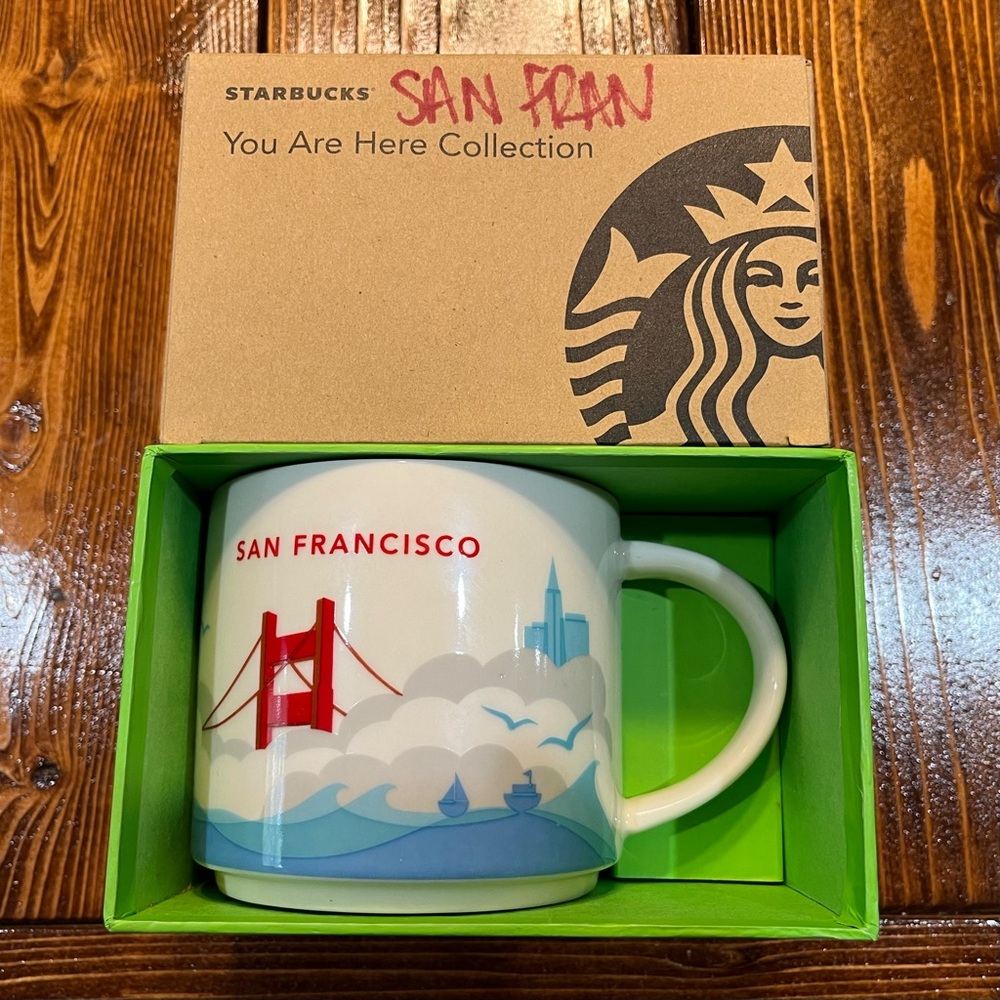 Starbucks Coffee Cup Mug 14oz You Are Here Collector Series San Francisco NIB